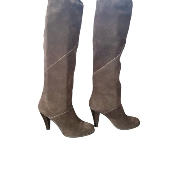 Chocolate Brown Suede Knee High Boots Vintage Michael Kors Size 8M - Picture 11 of 14